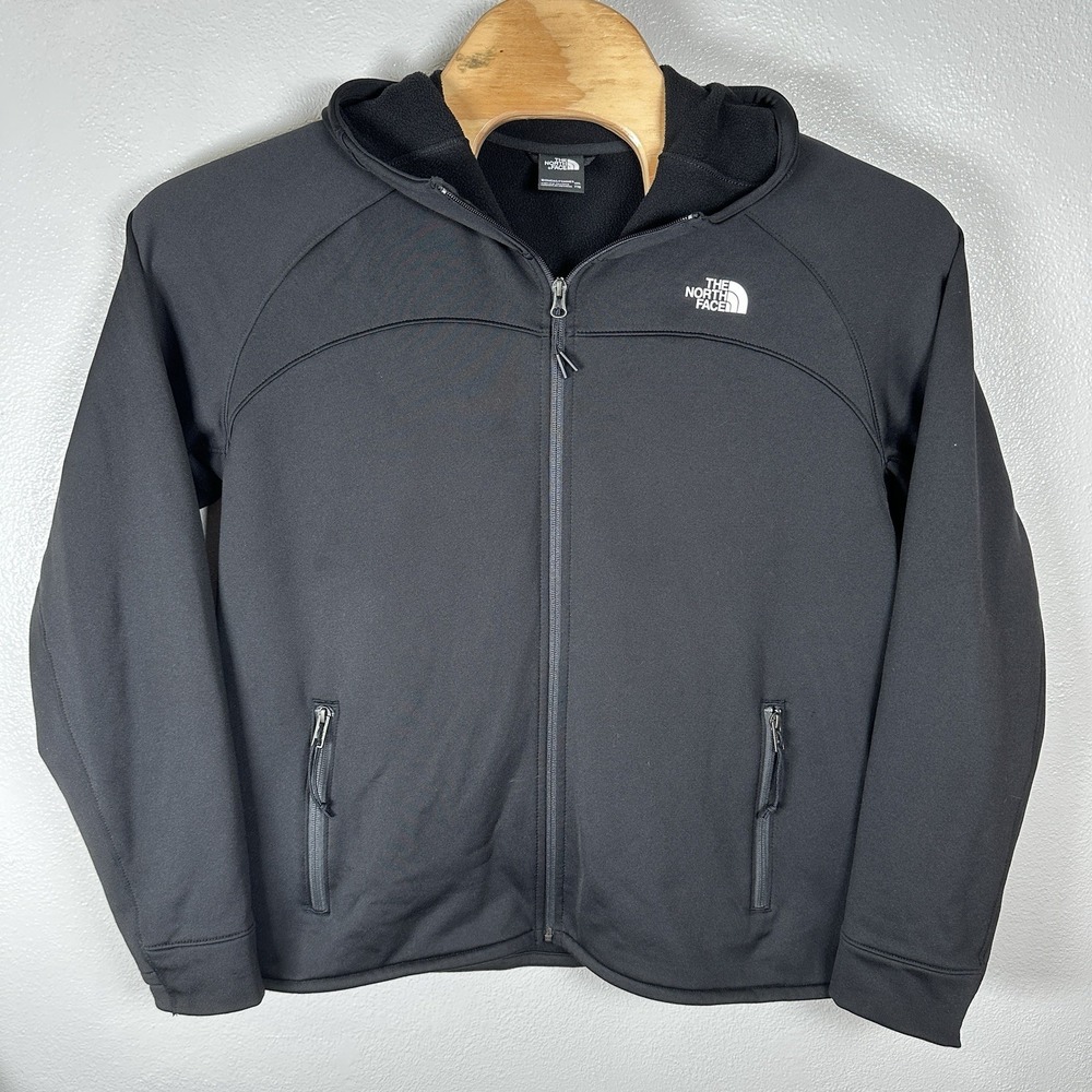 NEW The North Face Pioneer Peak Full Zip Hoodie Womens XXL/2XL Black Performance